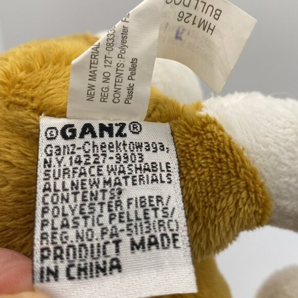 Ganz Webkinz Bulldog 8” Plush Stuffed Animal HM126 Toy - Picture 6 of 10